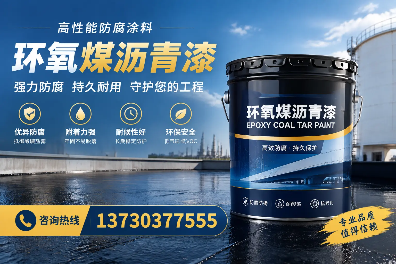 环氧煤沥青漆的耐久性分析,适合齐齐哈尔的使用场景